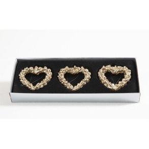 Julehjerter til oph�ng 3 stk i �ske